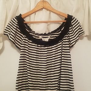 Striped Off the Shoulder Top